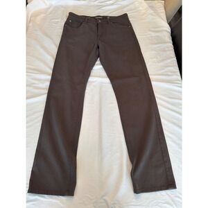 DL1961 Avery Modern Straight Pants Mens 32x34 Slate Grey Brown 10098 Stretch